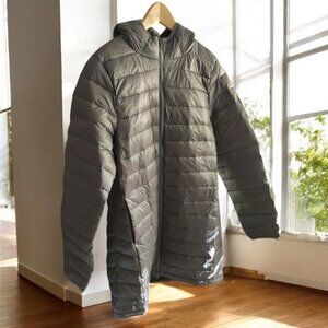 NWT WIND RIVER Mid-length Puffer Parka Light-weight Hooded Jacket Gray